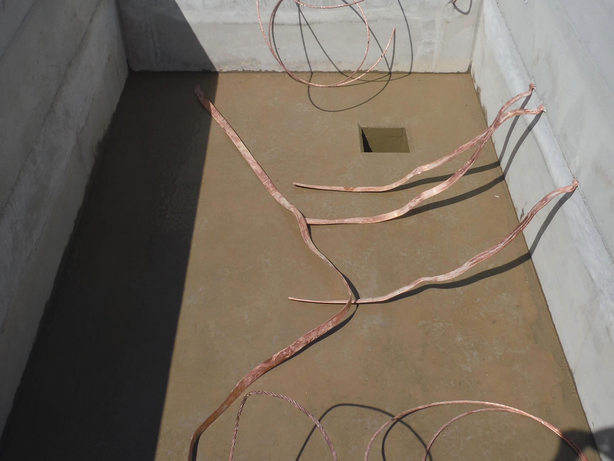 Switchgear cable pit.